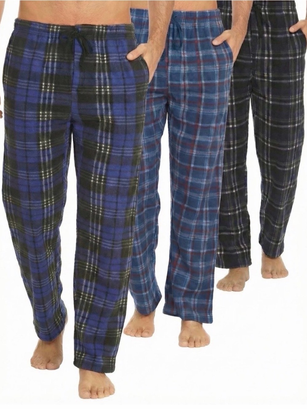 Men’s 3-Pack Microfleece Pajama Pants - Picture 4 of 6